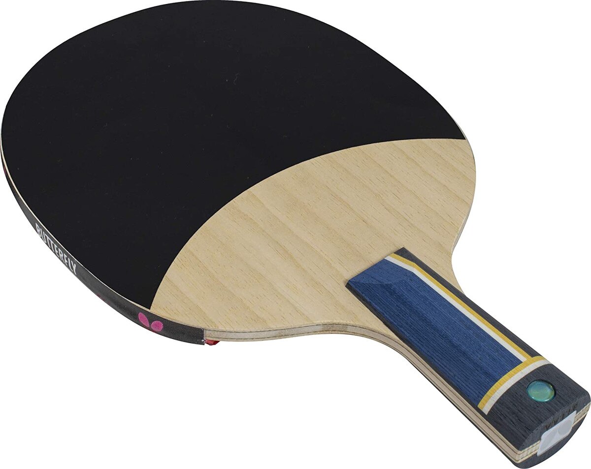 Butterfly Racket Sheet: Backside of Black sheet on Chinese Style Blade